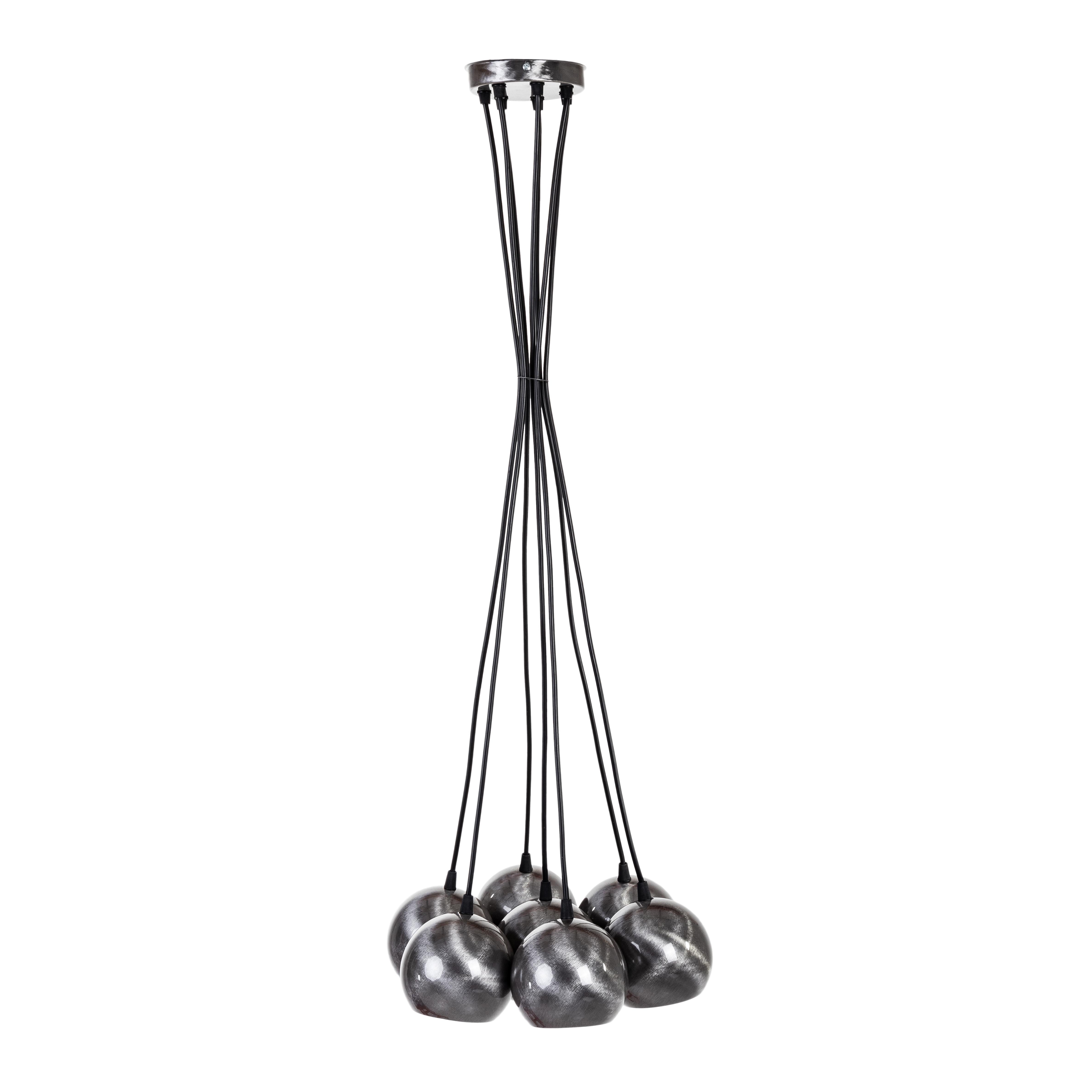 Светильник подвесной Атмолайт Bowl GU10 С115-7 BrushSteel Серебро