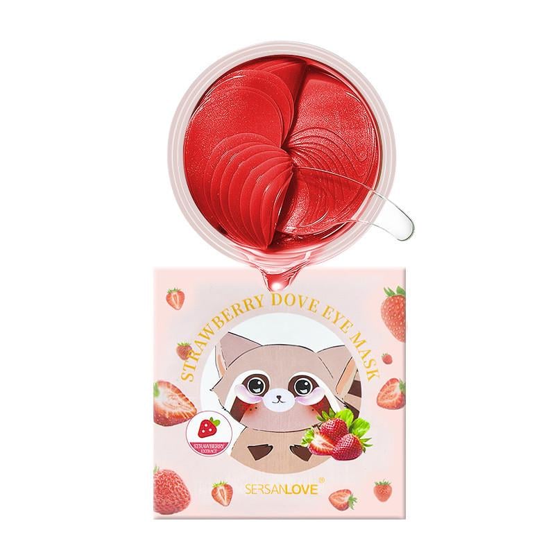 Патчи под глаза гидрогелевые Sersanlove StrawBerry Dove Eye Mask с экстрактом клубники 90 г (22392044)