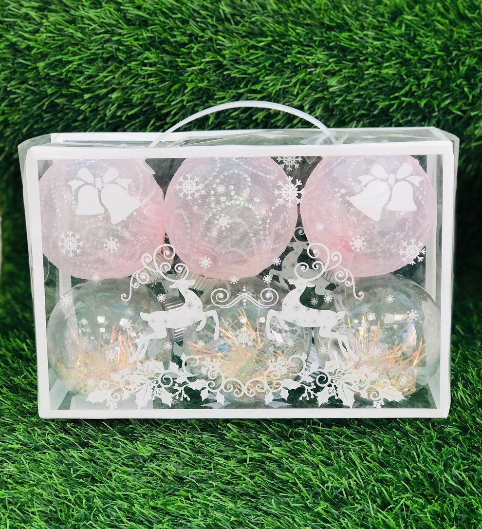 Елочные шарики 8 см 6 шт. (R96254)