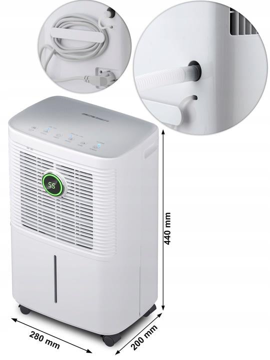 Осушитель воздуха компрессорный Berdsen BD-525 220 Вт 12 л/24 час (525) - фото 5 Осушитель воздуха компрессорный Berdsen BD-525 220 Вт 12 л/24 час (525) - фото 5