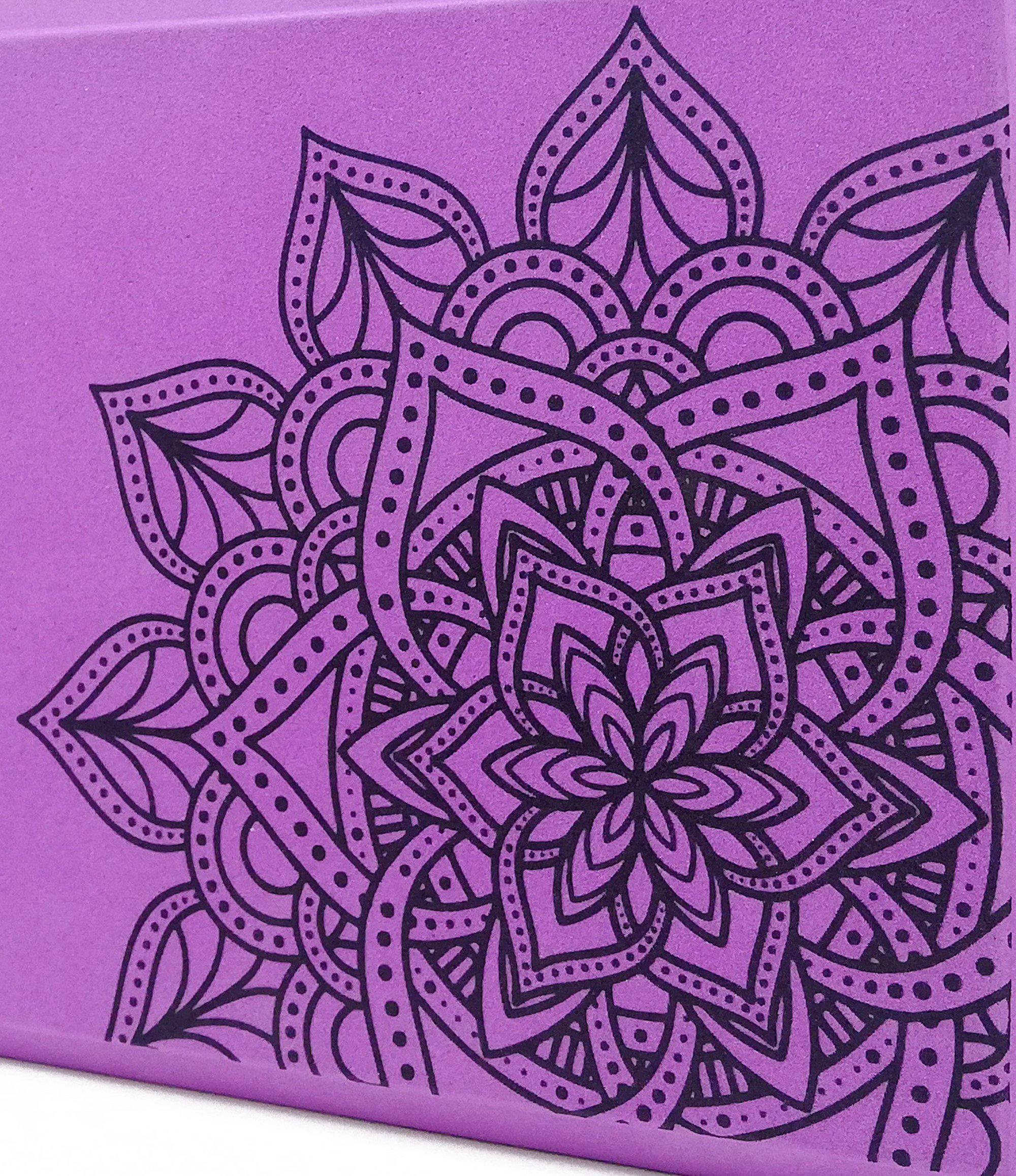 Йога блок EasyFit EVA-Props с узором 23х15,5х7,5 см Фиолетовый (EF-YBMV) - фото 2 Йога блок EasyFit EVA-Props с узором 23х15,5х7,5 см Фиолетовый (EF-YBMV) - фото 2