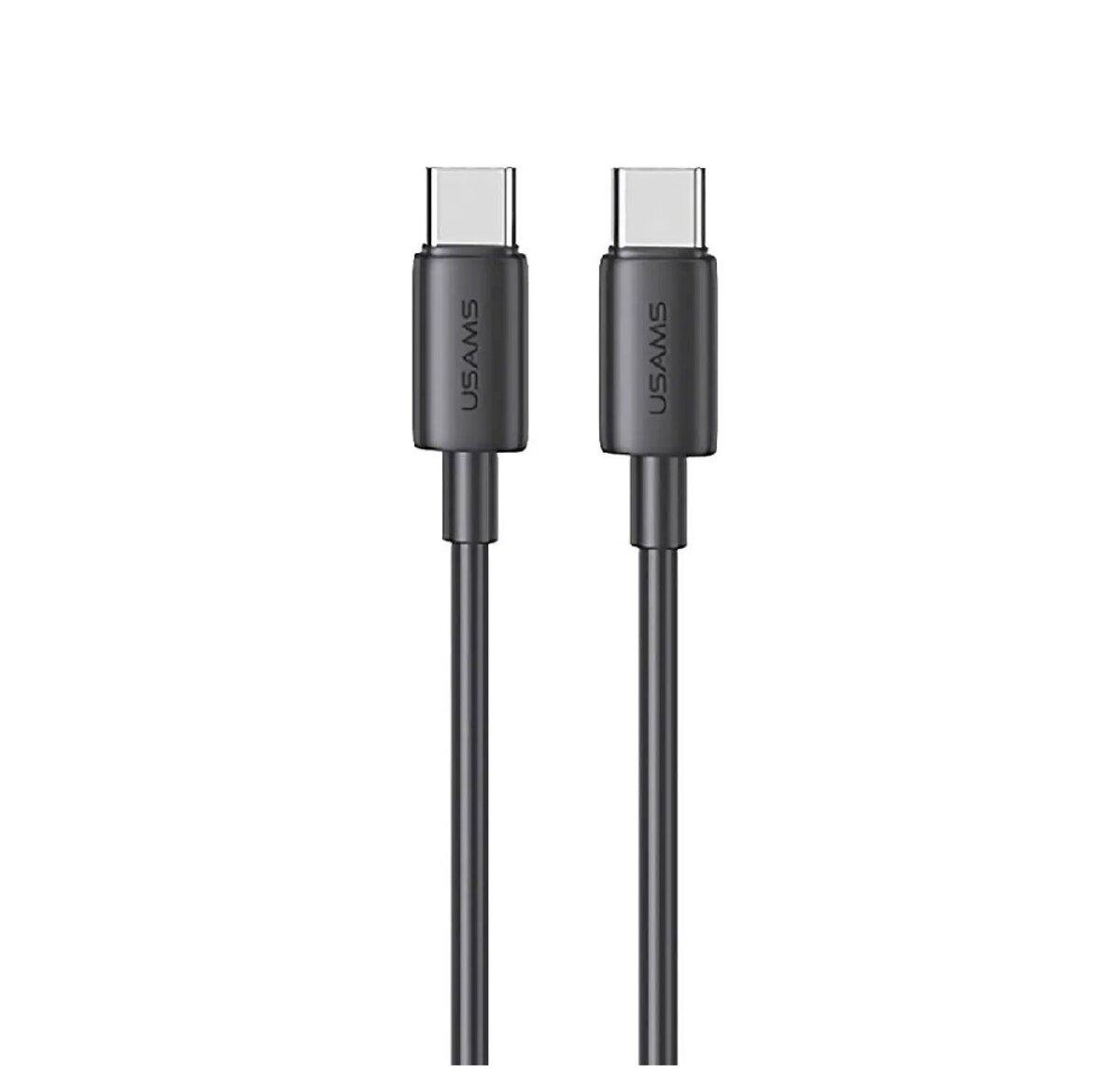 Кабель Usams SJ711 Type-C to Type-C 60W 1 м Black (25816294)