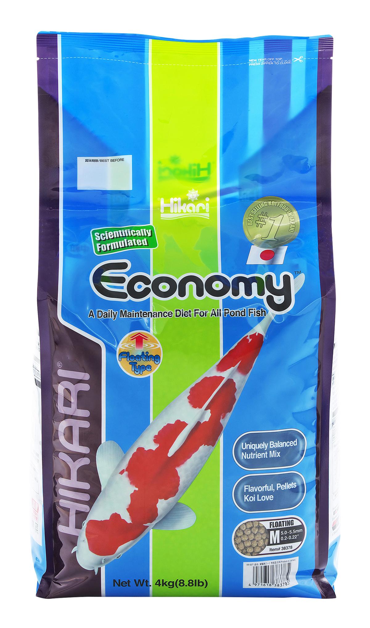 Корм Hikari KOI Economy M средние пеллеты ежедневный здоровый рацион 4 кг (Hikari38378)