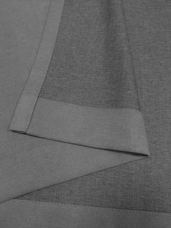 Комплект штор Lux Portiery CALIFORNIA мікровелюр подвійний 250x280 см 2 шт. Графітовий (MD 1030) - фото 2