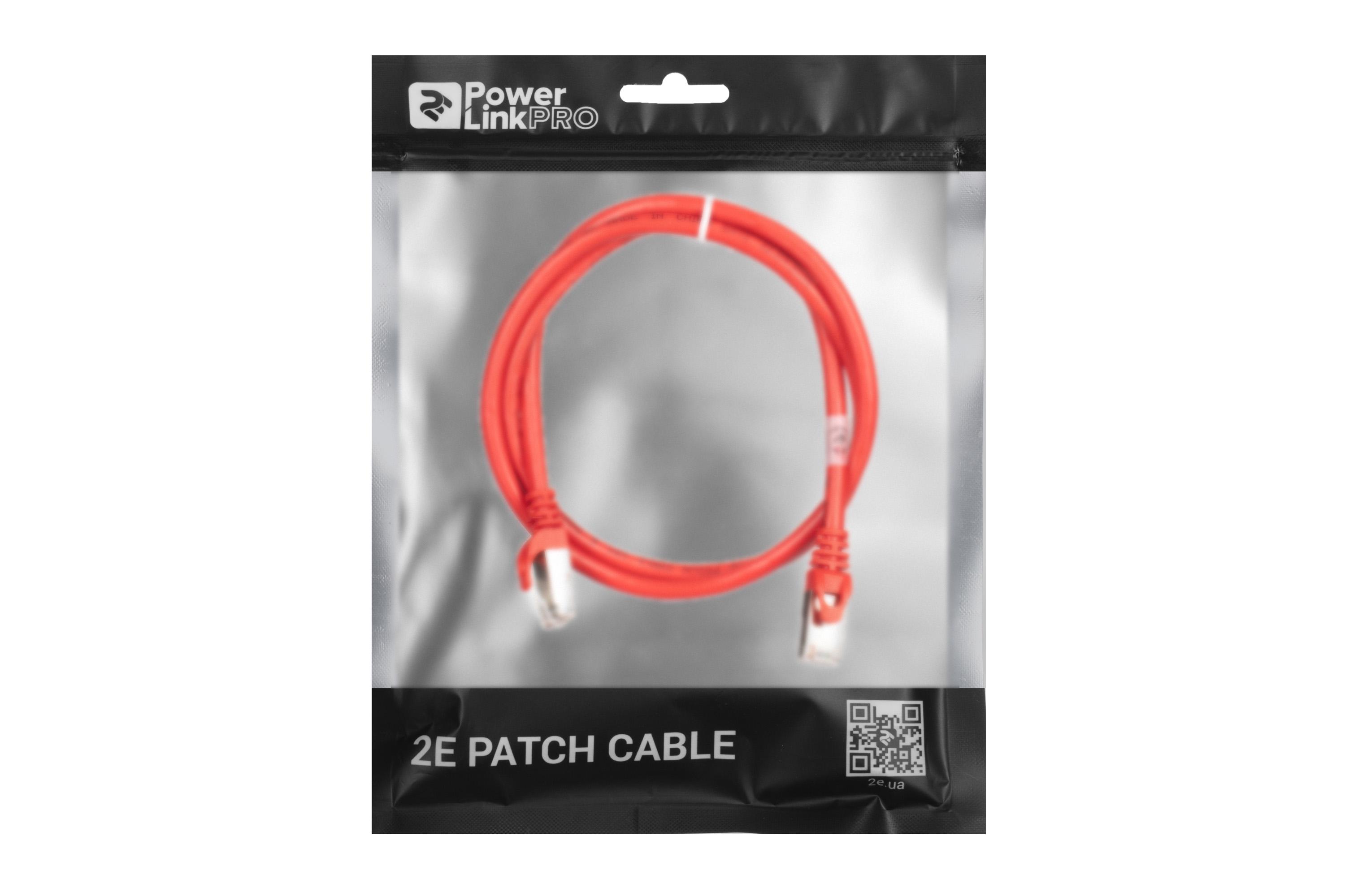 Патч-корд 2E Cat 6 27AWG 1 м с двойным экранированием S-FTP Красный (2E-PC6SFTPCOP-100RD) - фото 3