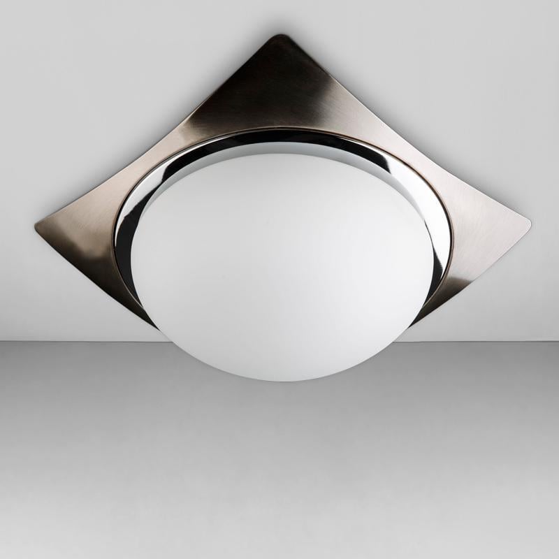 Настінно-стельовий світильник Light House DL-18332/2 Сатин/Хром/Білий