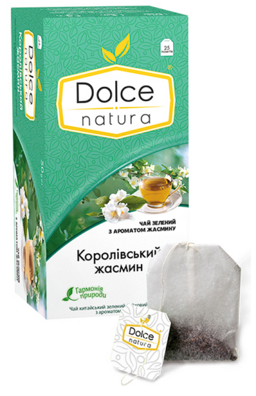 Чай китайський зелений Dolce Natura Королівський жасмин 2 г 25 шт. (4820093482660)