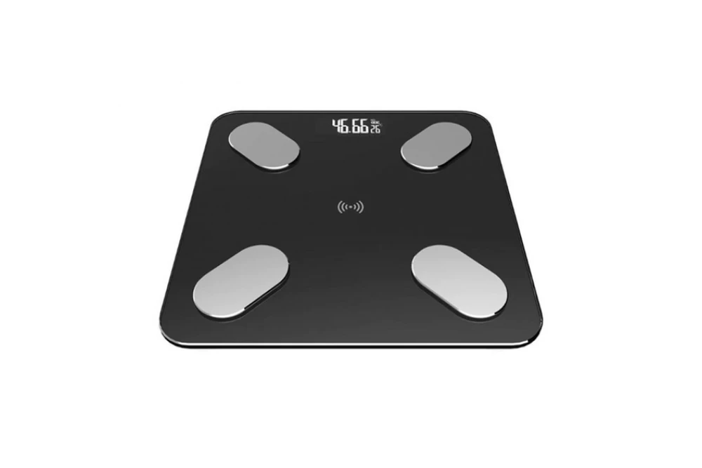 Весы-смарт Smart Scale Bluetooth A1 напольные фитнес 180 кг Black (374592) - фото 1