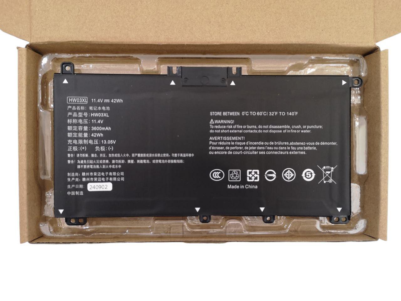 Аккумулятор для HP Pavilion 15z-EH/15-EG/HW03XL 3600 mAh 42Wh (22392841)