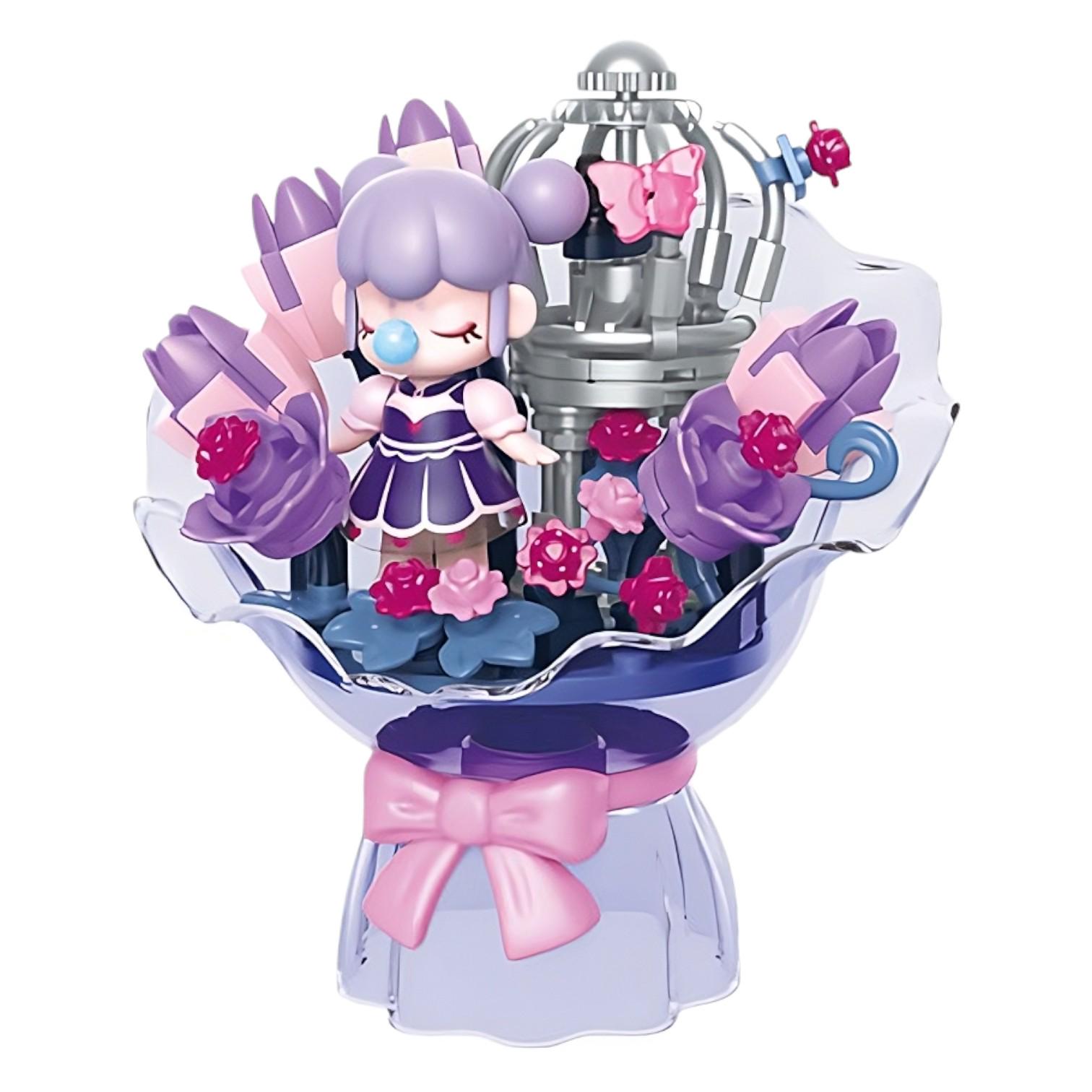 Конструктор HK 123 36 “Сахарный букет” с фигуркой девочки серия Nanci