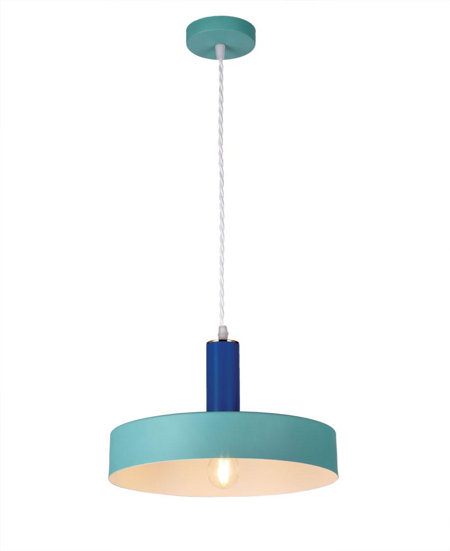 Підвісна двоколірна люстра Кароліна Блакитний (140610c20153)