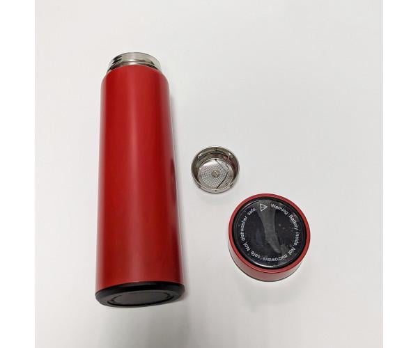 Термос с индикатором температуры 500 мл Красный (1052)