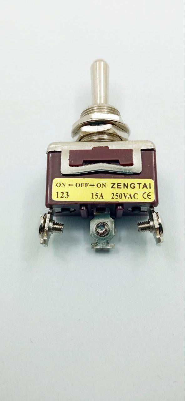 Тумблер 3 положення ON-OFF-ON E-TEN 123 15A 250VAC Zengtai (15518)