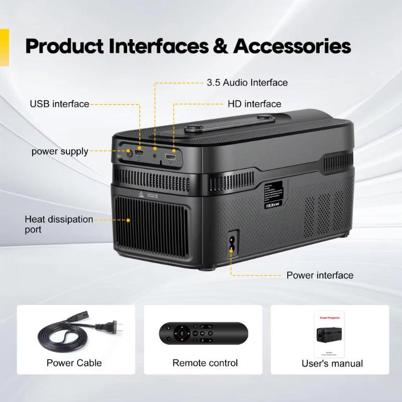 Проектор мультимедійний з автофокусом Magcubic HY450C 1080P 2/32 Гб 900 ANSI Android 11 (410) - фото 2 Проектор мультимедійний з автофокусом Magcubic HY450C 1080P 2/32 Гб 900 ANSI Android 11 (410) - фото 2