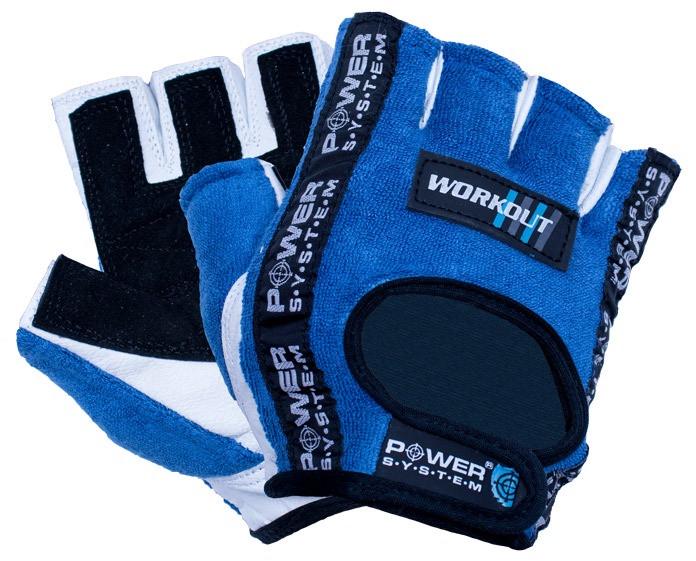 Перчатки для фитнеса Power System PS-2200 Workout L Blue (58-68-PS-2200_L_Blue)