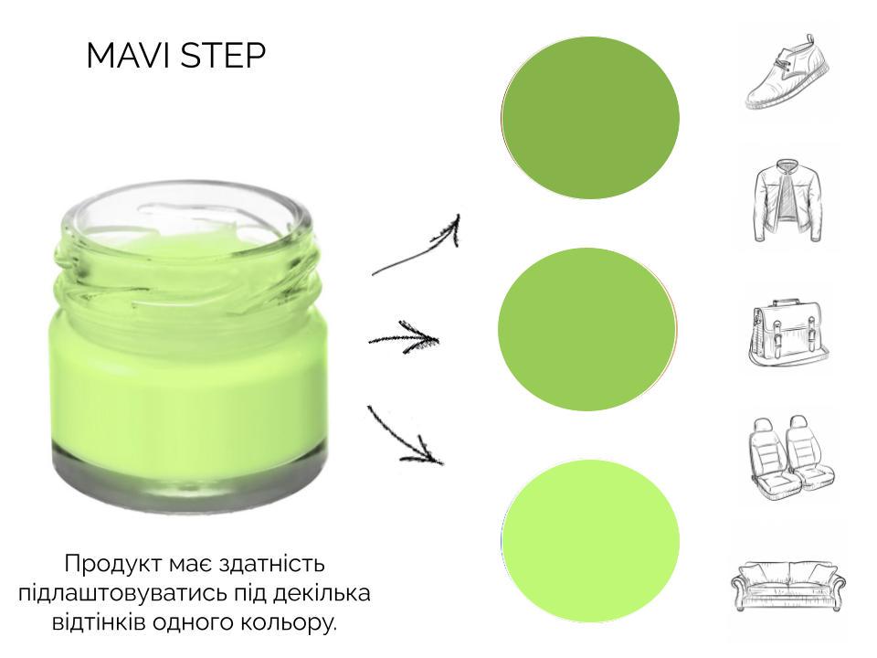 Крем для обуви и кожи Mavi Step Creme de Beaute 25 мл Светло-салатовый (C01/173/025) - фото 3