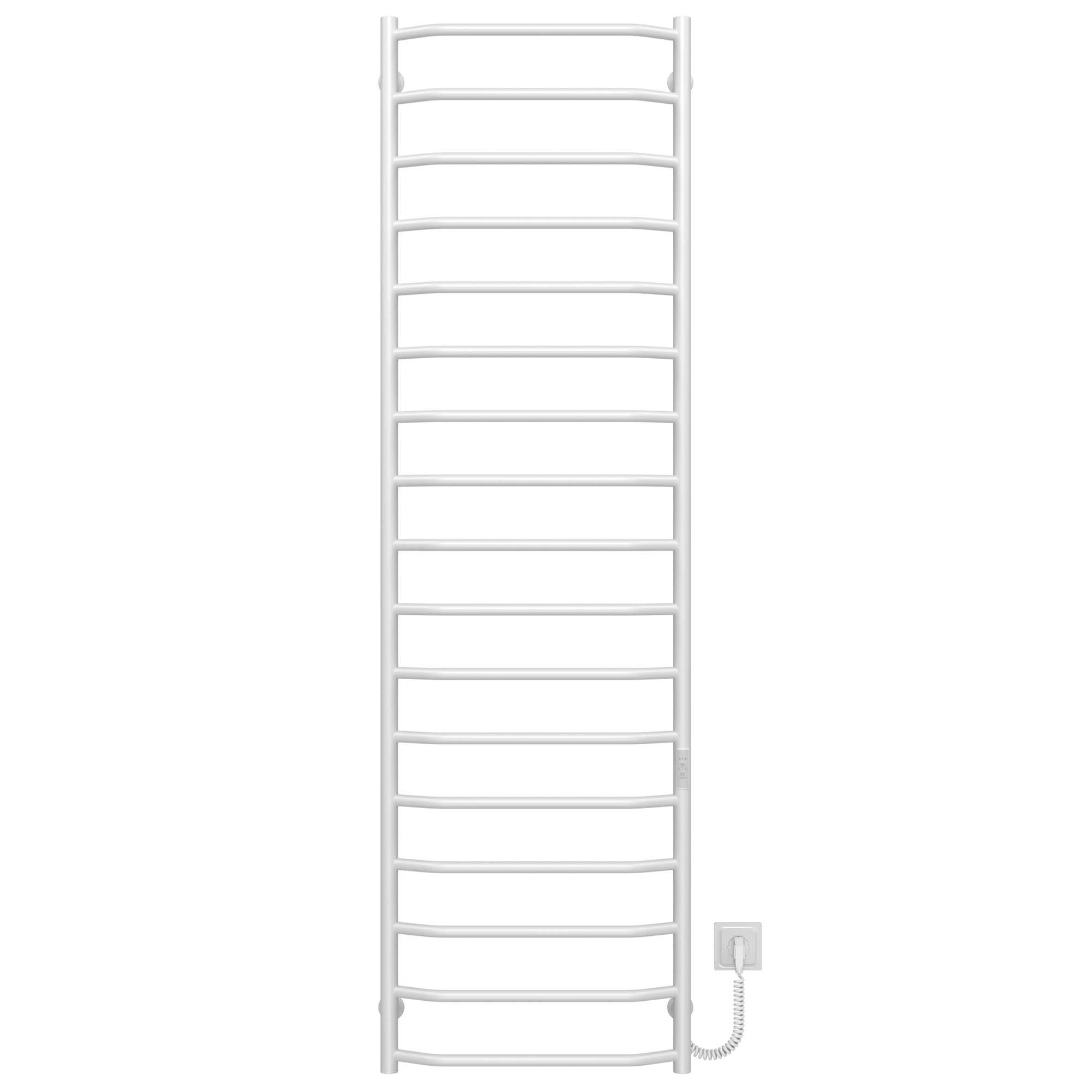 Рушникосушарка електрична Deffi Трапеція П17 WD03 праве підключення нержавіюча сталь 500х1800 мм Білий (C.TR.180.50.17.E.W.R.3)