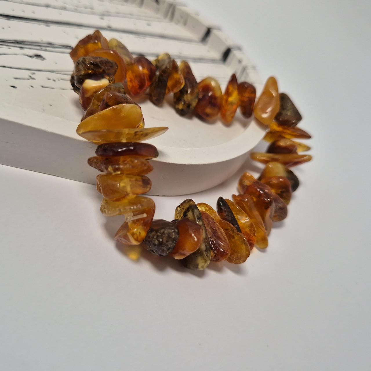 Браслет из натурального янтаря лечебный необработанный 19-22 см Медовый (бр19/150кор) Браслет из натурального янтаря лечебный необработанный 19-22 см Медовый (бр19/150кор)