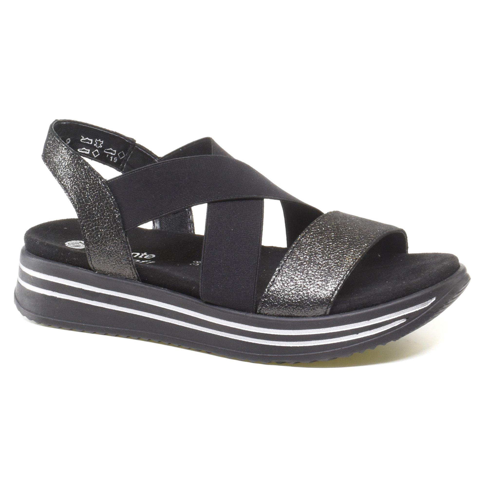 Сандалії жіночі Remonte р. 36 Чорний/Антрацитовий (069821-36)