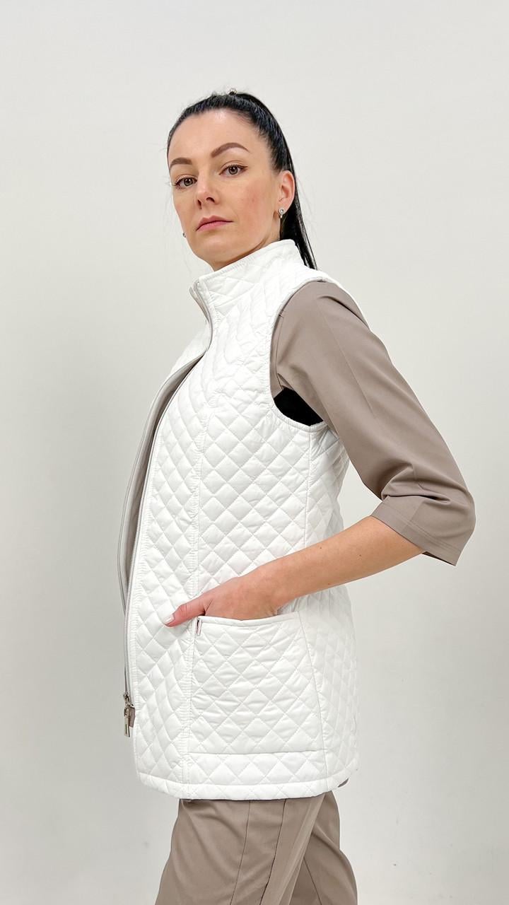 Жилет медичний жіночий теплий TopLine Аляска 2 р. 62 Білий (31501-(62)стойка) - фото 2 Жилет медичний жіночий теплий TopLine Аляска 2 р. 62 Білий (31501-(62)стойка) - фото 2