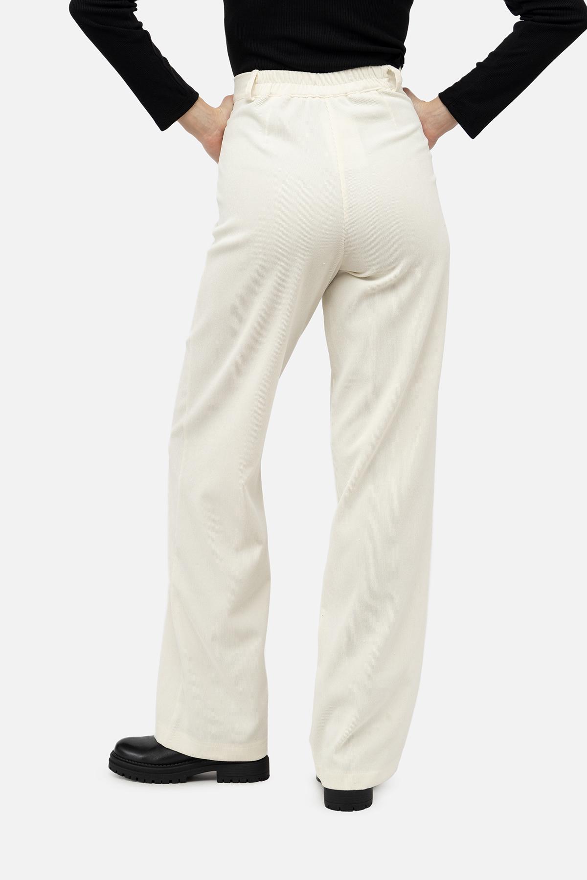 Штани жіночі ЦБ-00242191 р. 44 Молочний (SKT000963875) - фото 4 Штани жіночі ЦБ-00242191 р. 44 Молочний (SKT000963875) - фото 4