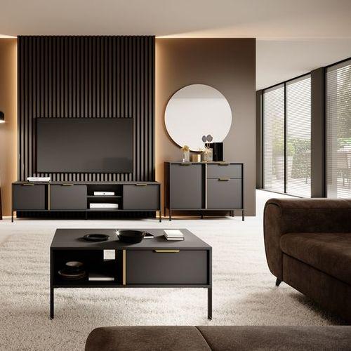 Тумба под ТВ Modern Furniture лофт 202,9х53,4х39,5 см Черный (5515) - фото 3