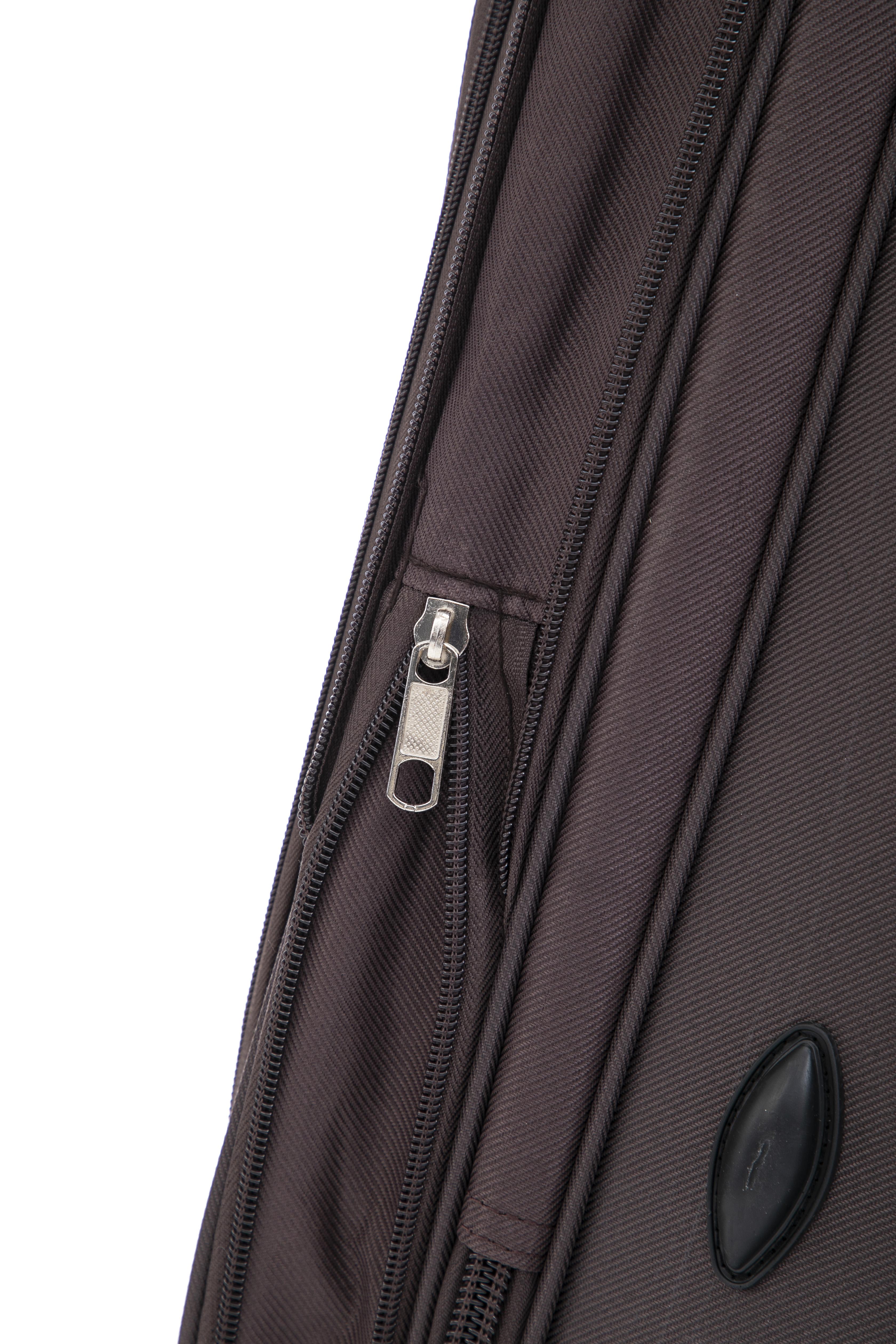 Чемодан Bonro Tourist 4 колеса невеликий Коричневий (2181) - фото 15