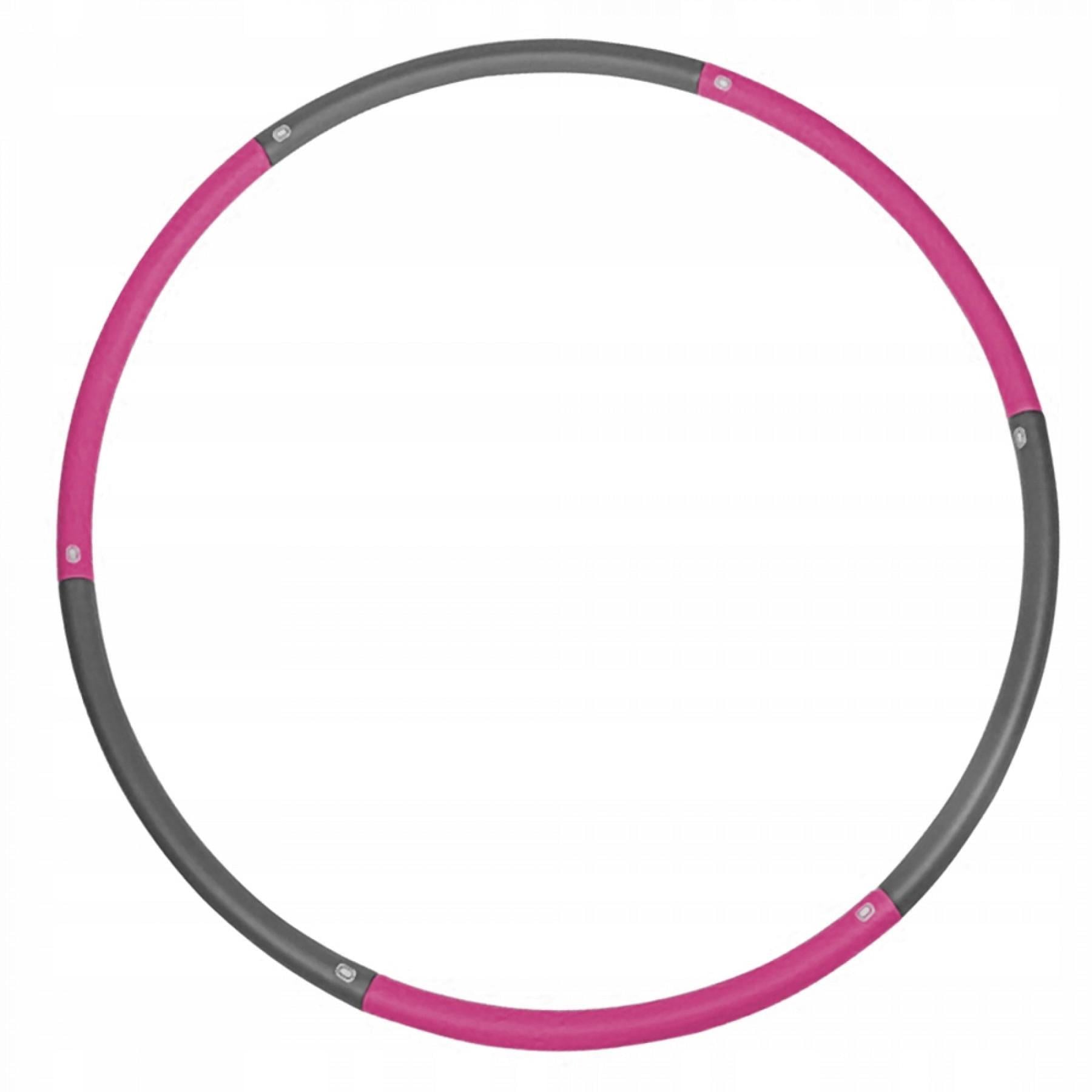 Обруч масажний SportVida SV-HK0215 Hula Hoop 90 см Grey/Pink (47108)