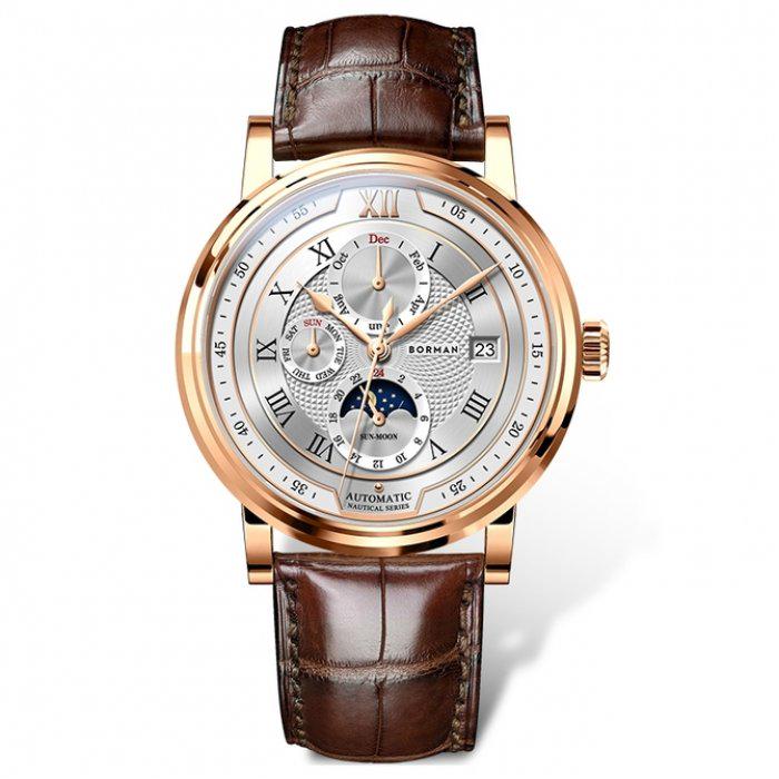 Часы наручные мужские Borman Club Brown (4951)