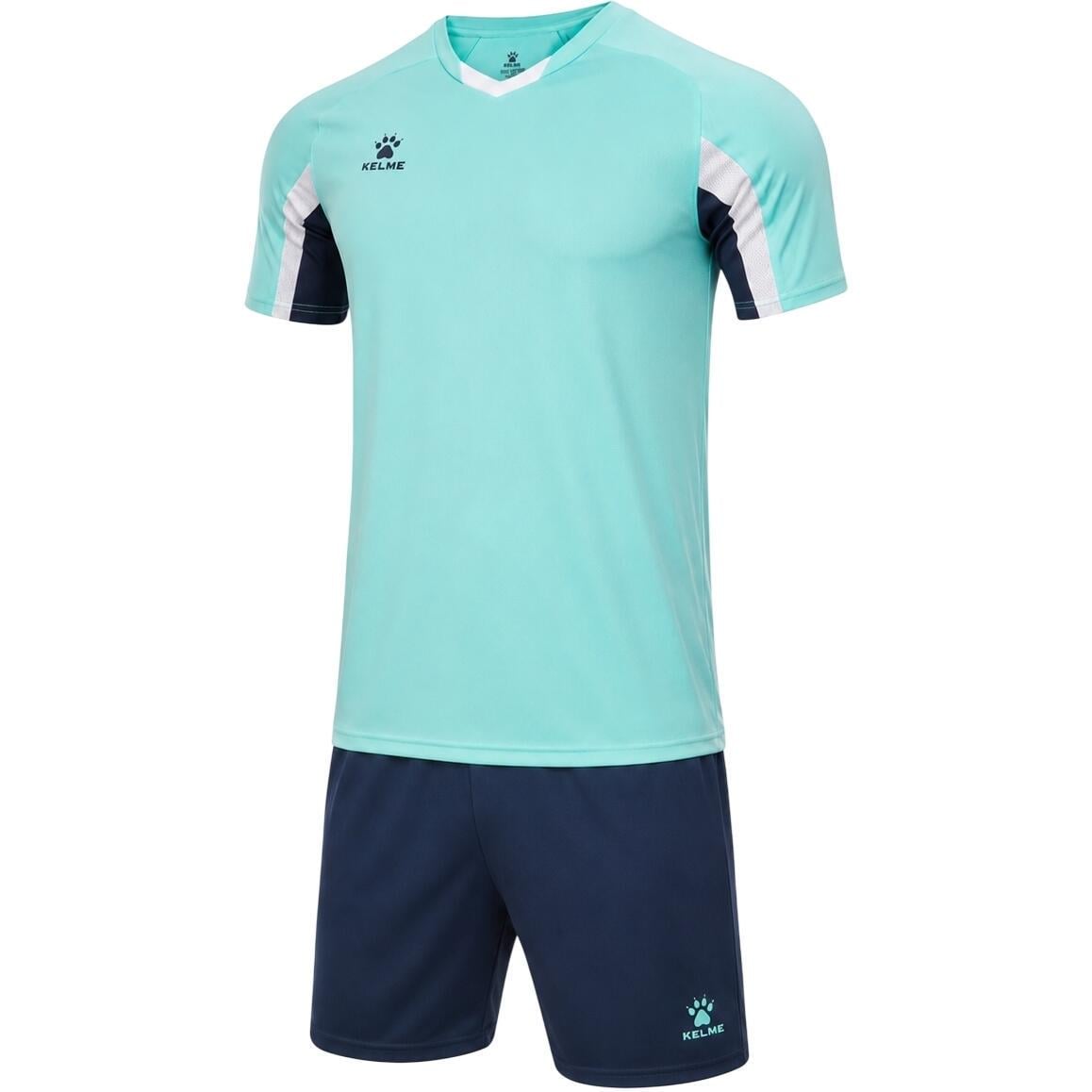 Комплект футбольной формы Kelme PORTO L Бирюзово-темно-синий (8251ZB1002.9328)
