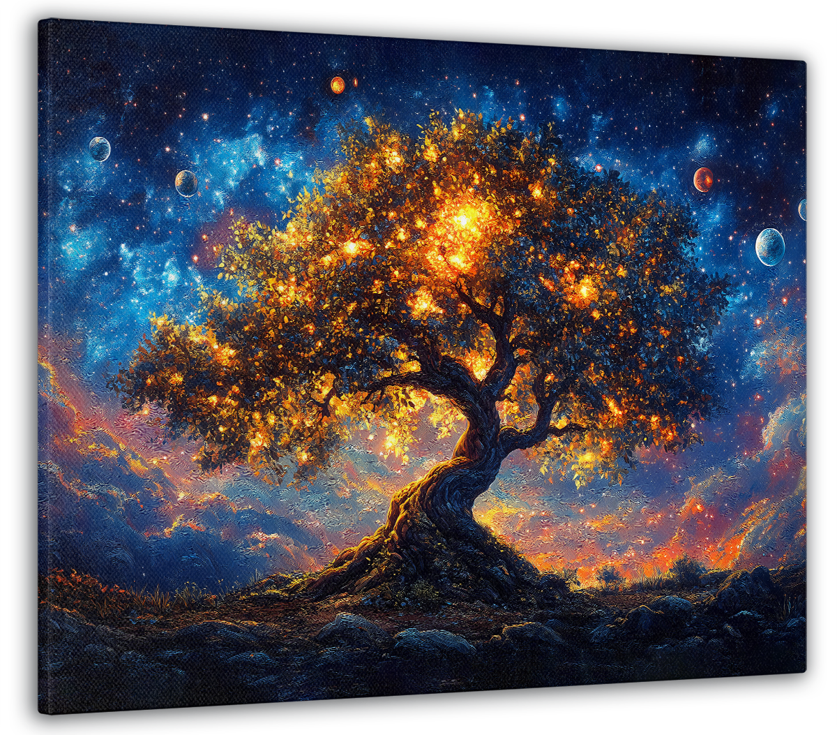Картина на холсте МАКО космическое дерево 50x70 см (MK10529_5070)