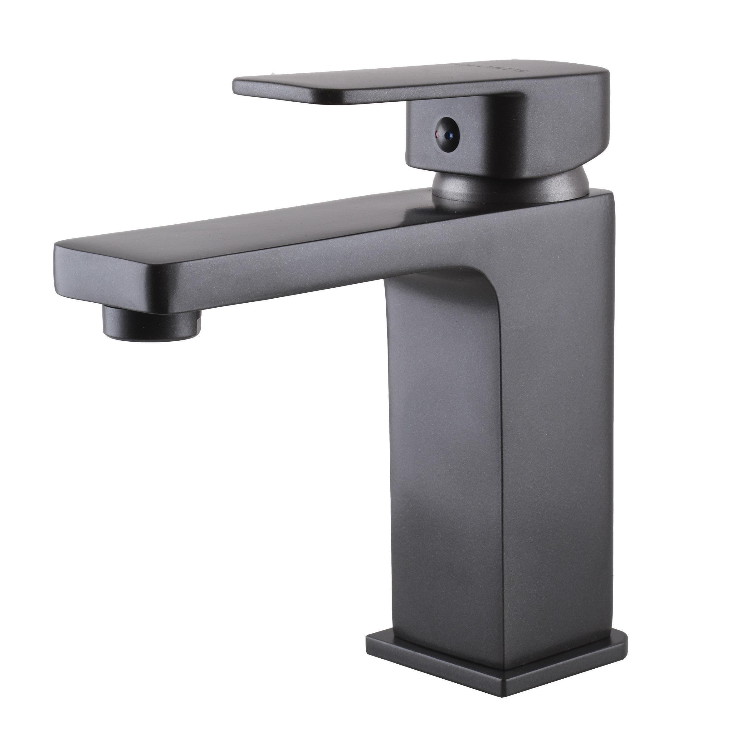 Змішувач для умивальника Globus Lux Графітовий (23317)