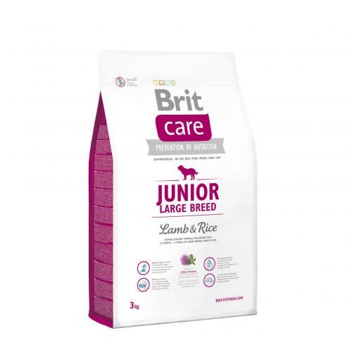 Корм сухой Brit Care Dog Junior Large Breed Lamb&Rice для щенков и молодых собак больших пород 3 кг