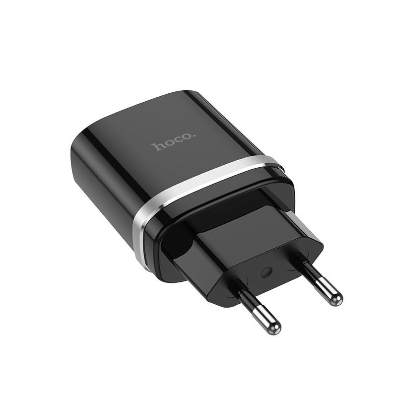 Зарядний пристрій Hoco C12Q Smart QC3.0 1USB Чорний