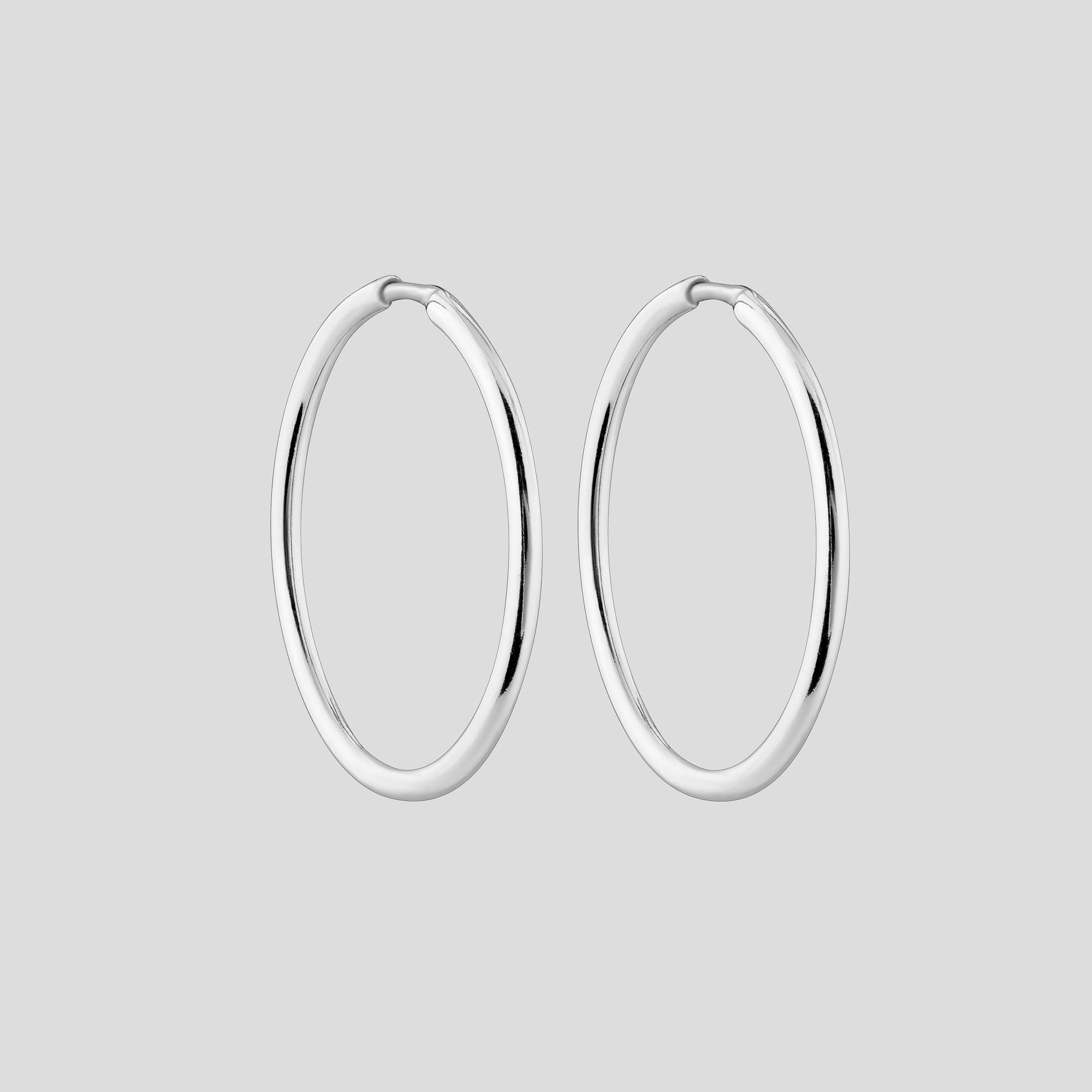 Серебряные серьги Minimal Неизмеримость (17741)