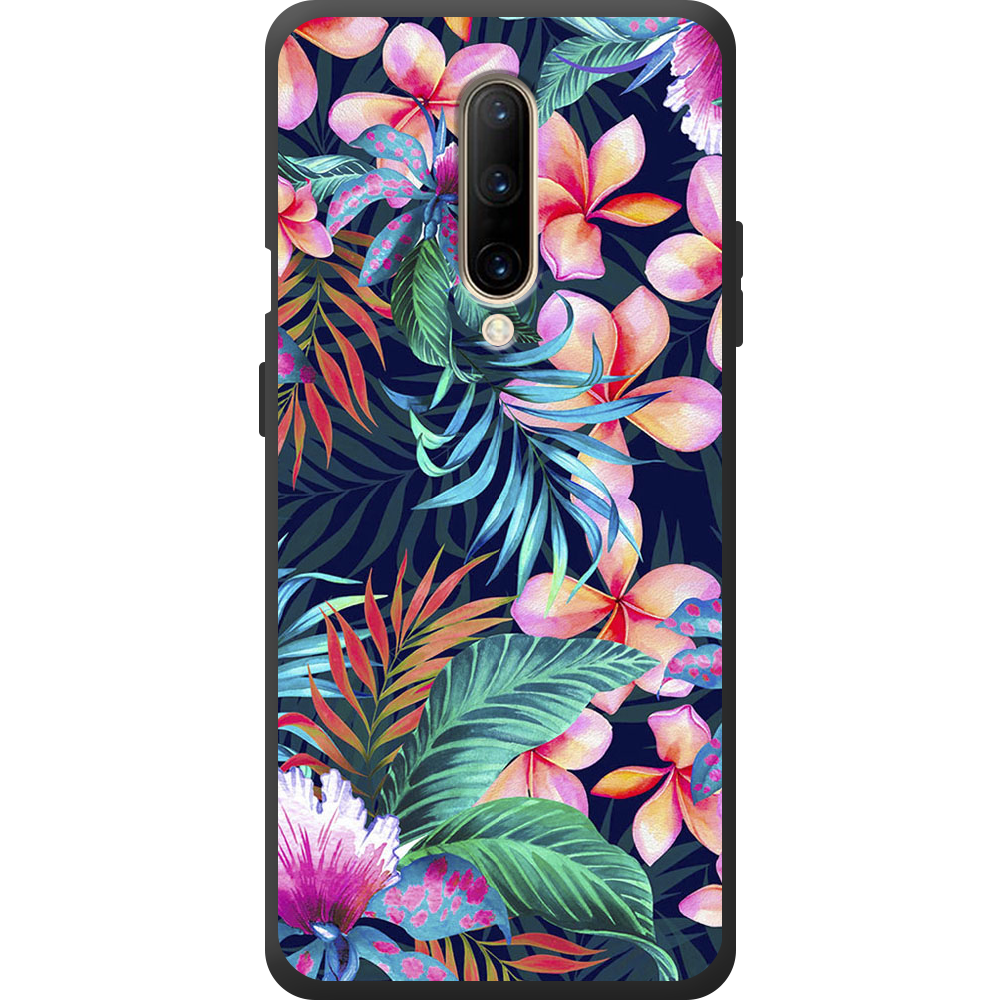 Чохол BoxFace OnePlus 7 Pro flowers in the tropics Чорний силікон (37257-up1971-44517)