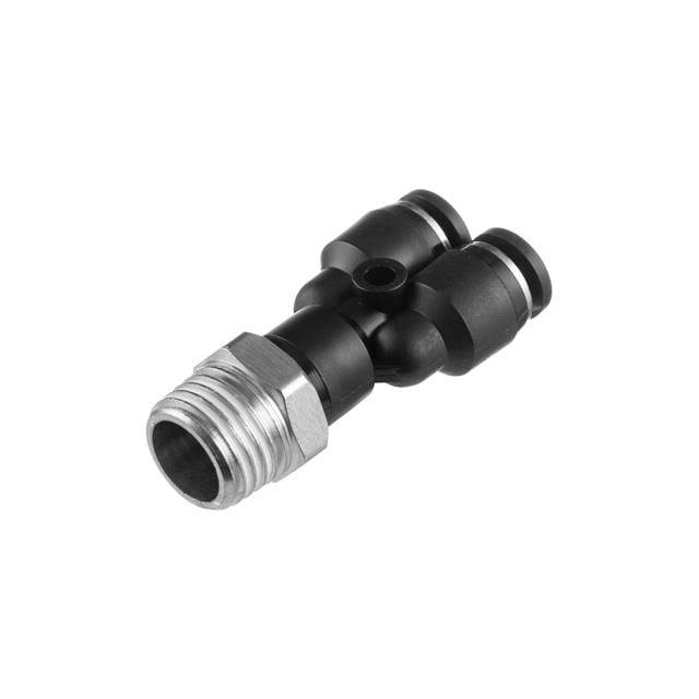 Соединение цанговое Y-образное Intertool для полиуретановых шлангов 4х4 мм 1/4" наружная резьба (PT-2375)
