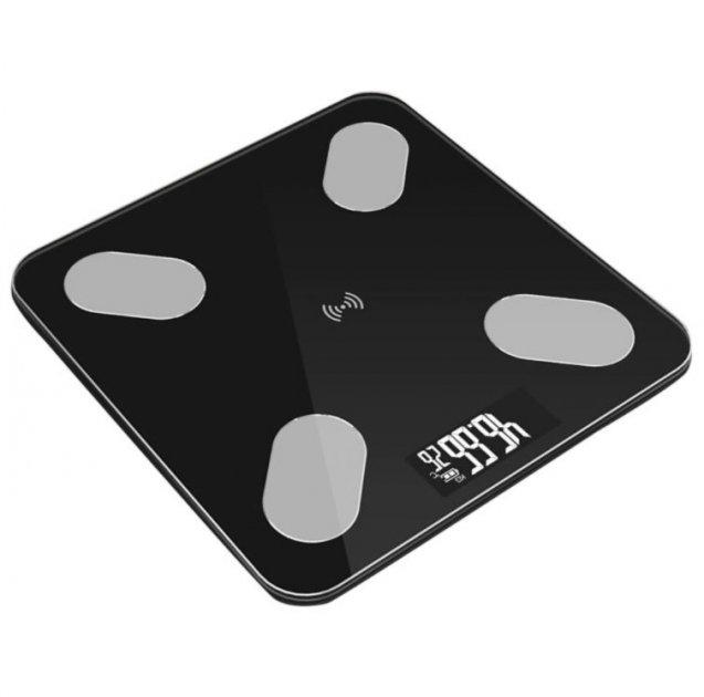 Розумні смарт ваги електронні з додатком для смартфона bluetooth bathroom scale Black - фото 4