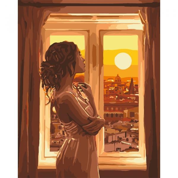 Набор для росписи по номерам Идейка Золотой рассвет 40х50 см (КНО4648-mt)