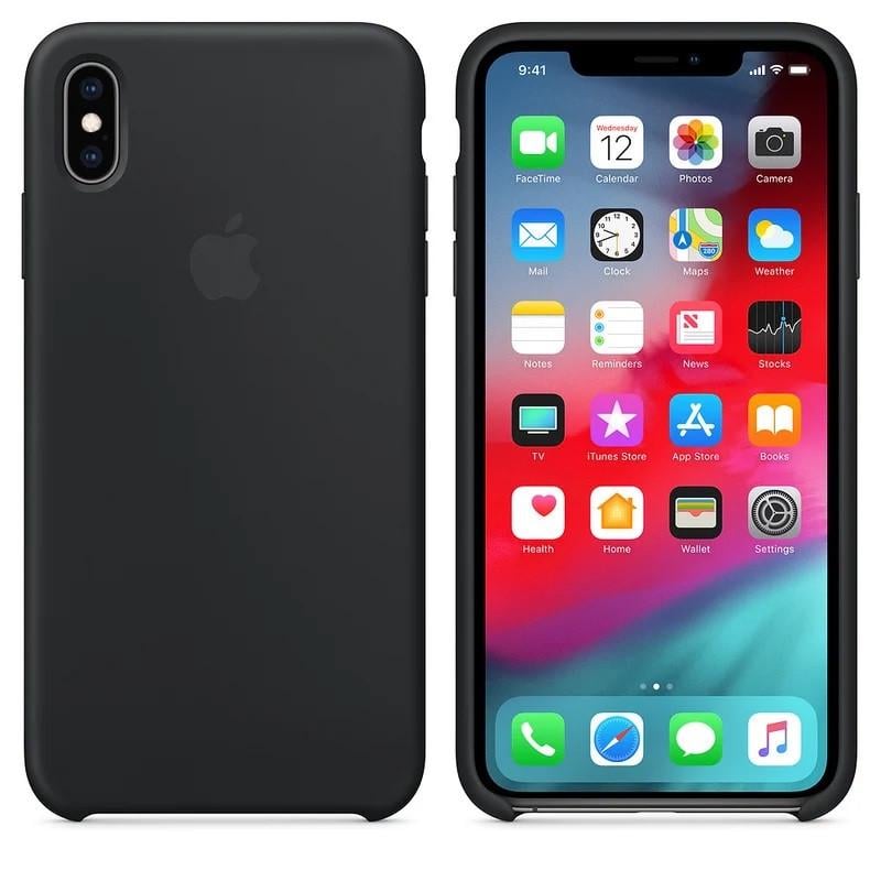 Чехол-накладка Apple Silicone Case for iPhone Xs Max, Black (MRWE2) Оригинал