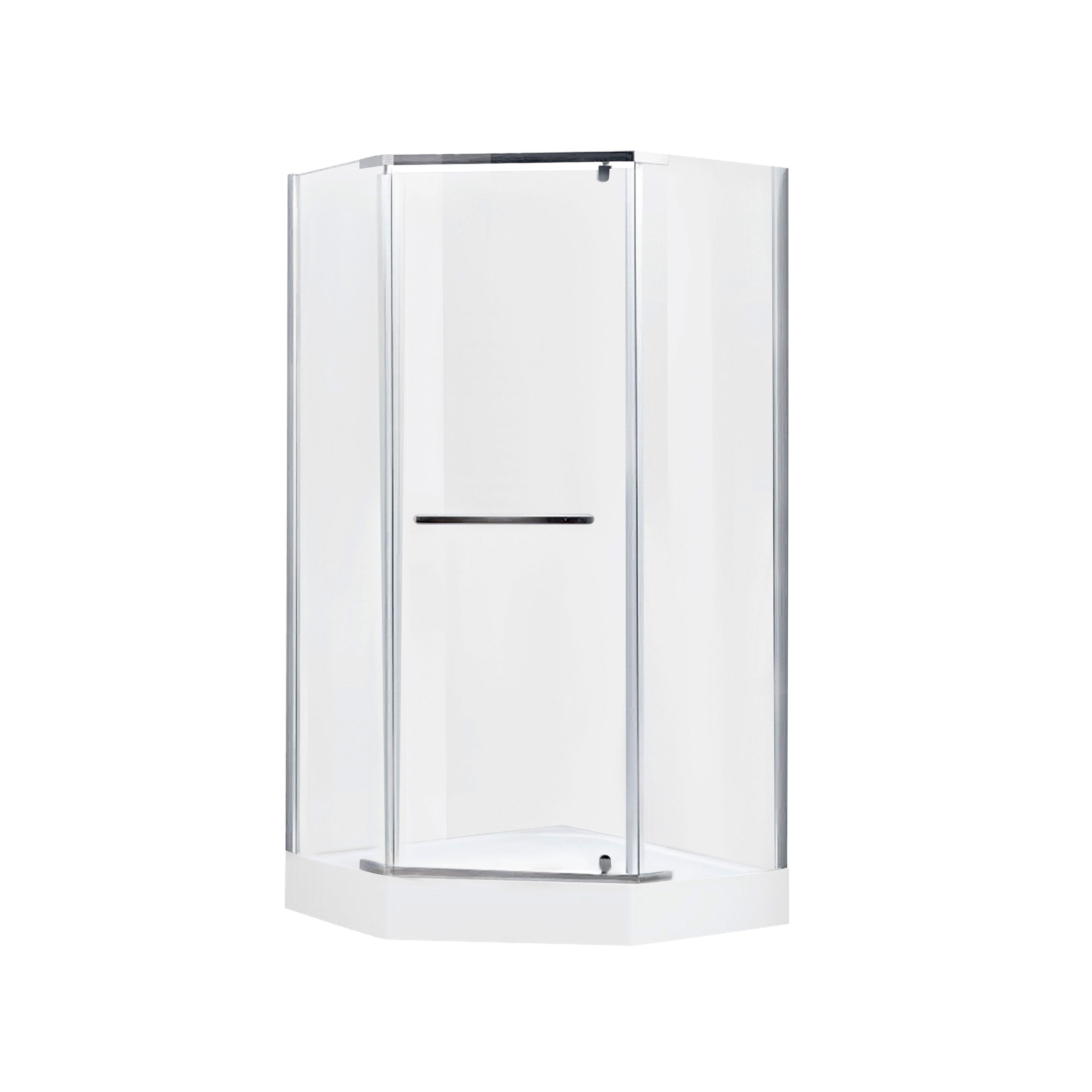 Душова кабіна Lidz Dozorca LDSC9090CRMLOWTR2SET 90x90x206 см Хром (129930)