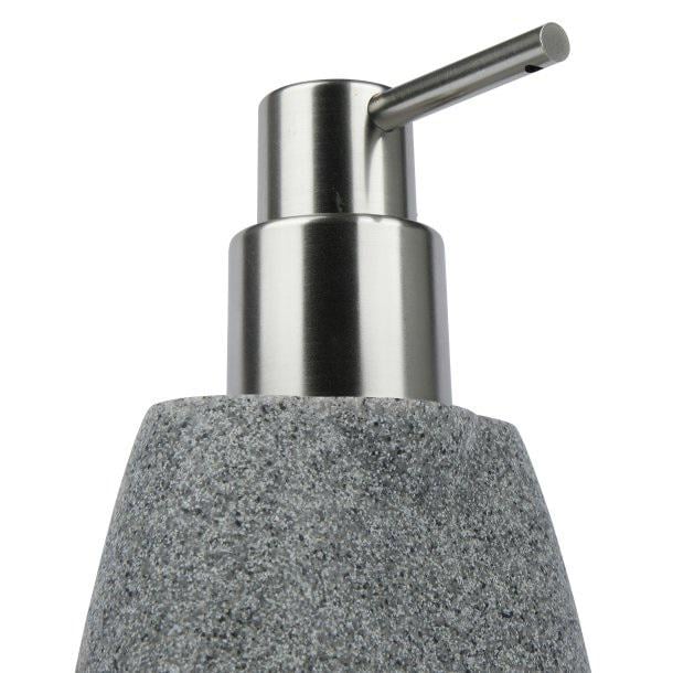 Дозатор для рідкого мила Axentia Rome полігума вигляд каменю та дерева 8x15x6,5 см 140 мл (135846) - фото 3