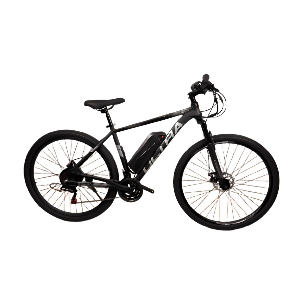 Електровелосипед CrossBike Ultra 29" 19" задній 500W 48V/13Ah Чорний/Сріблястий (468)