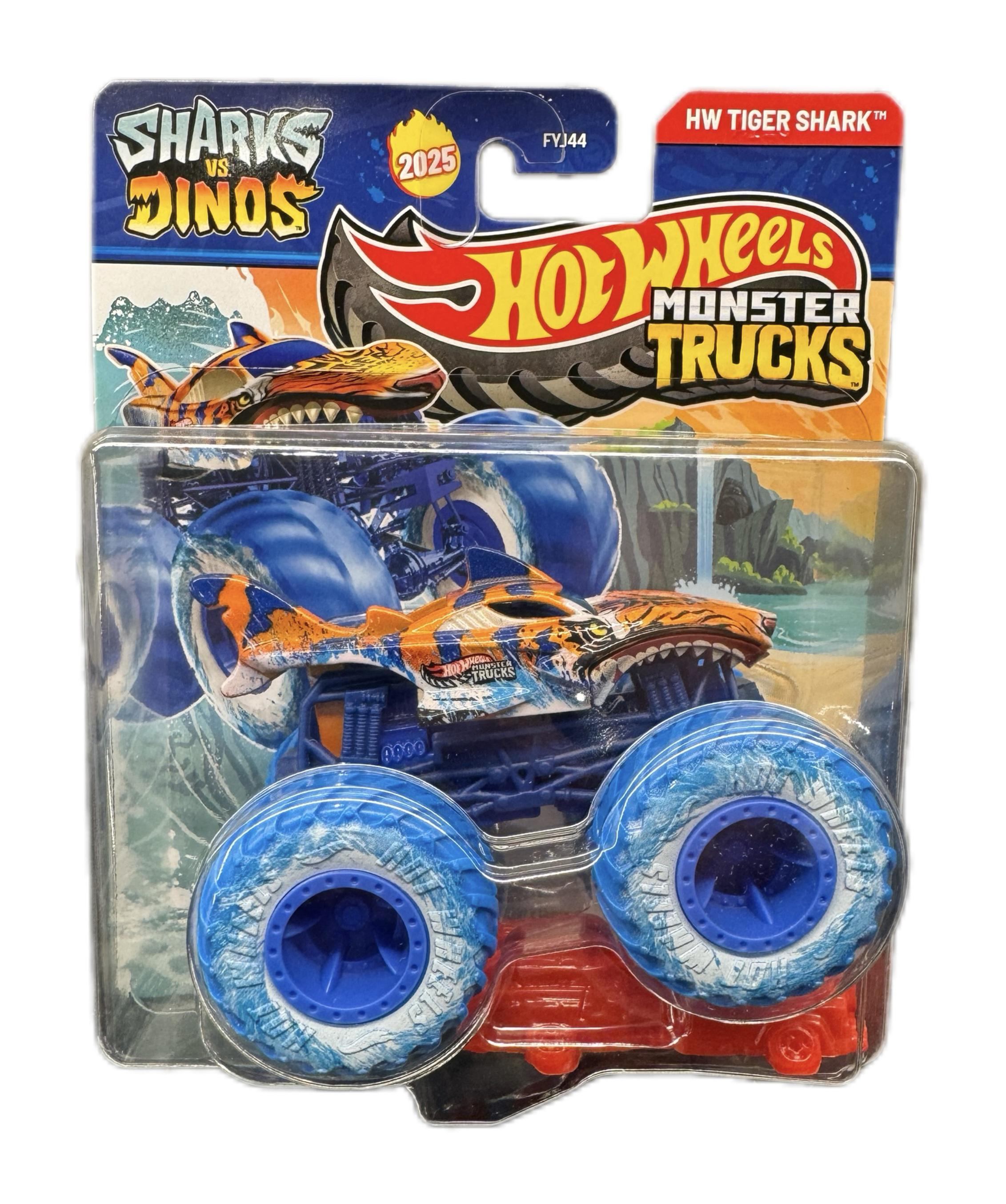 Машинка-внедорожник Hot Wheels Monster truck Tiger Shark 2025 1:64 Машинка-внедорожник Hot Wheels Monster truck Tiger Shark 2025 1:64