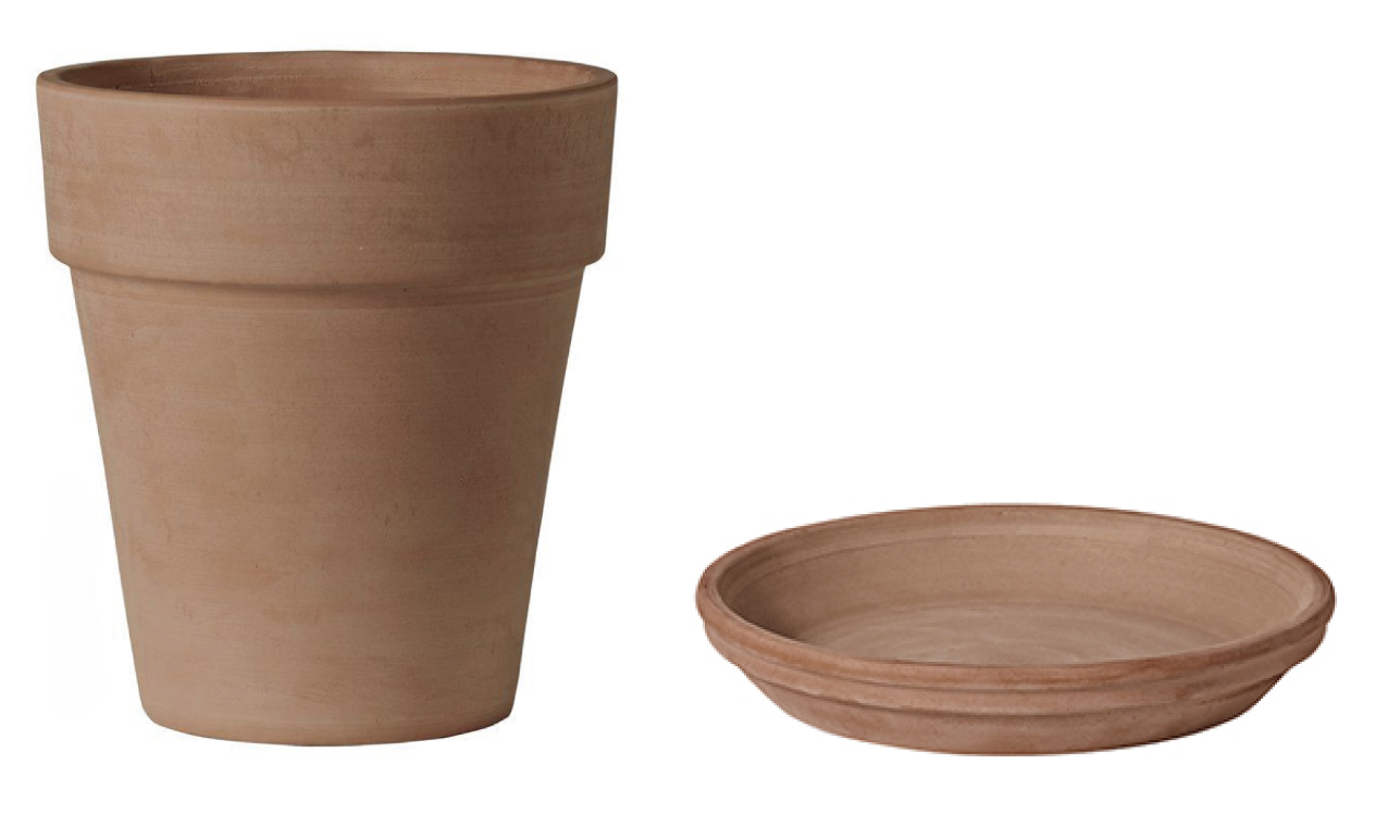 Горщик з піддоном DEROMA альто 29х26 см 8 л Мокко (000006327)