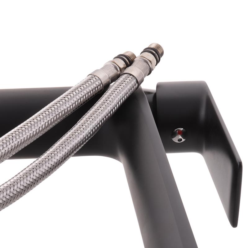 Змішувач для умивальника HAIBA ALEX 001 HIGH Чорний (HB3923) - фото 2