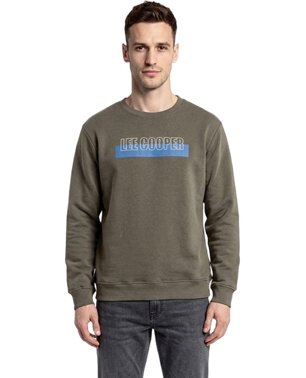 Світшот чоловічий утеплений Lee Cooper Noah 251LCM241026.5201 XL Оливковий (8682272571048)
