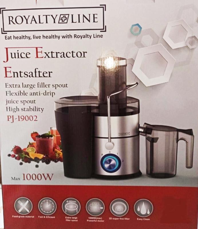 Соковитискач відцентровий Royalty Line RL-PJ19002 1000 Вт 2 швидкості Silver - фото 10