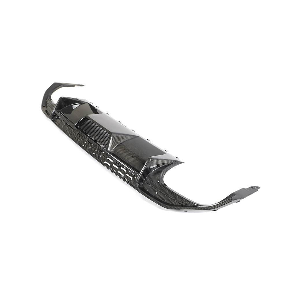 Дифузор заднього бампера DDCarbon V1 для S-Line SD 2020-2023 для Audi A3 2020- рр. натуральний карбон (132985)