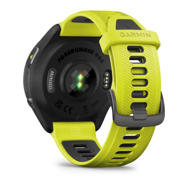 Смарт-часы Garmin Forerunner 965 Carbon Gray DLC Titanium Bezel Silicone Band Yellow (010-02809-12) - фото 8